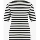 Luna - Stripe Short Sleeve Pullover - Multi - Katoen