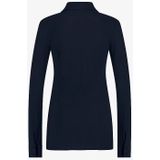 Studio Anneloes - Blouse - Blauw - Effen - Halslijn Polokraag