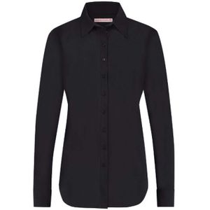 Studio Anneloes - Blouse - Blauw - Effen - Halslijn Polokraag