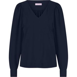 Studio Anneloes Top blauw (Maat: XXS) - Effen - Halslijn: V-hals,