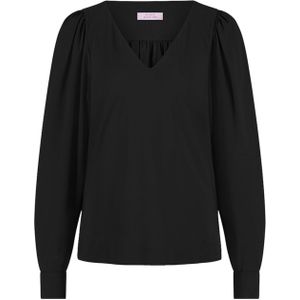 Studio Anneloes Top zwart (Maat: XXS) - Effen - Halslijn: V-hals,