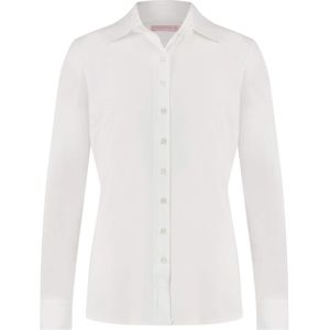 Studio Anneloes - Poppy Blouse - Wit - Effen - Halslijn Polokraag
