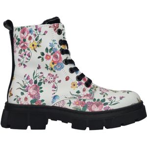 Bullboxer, Bloemen Lace Meidenlaarzen Veelkleurig, Dames, Maat:35 EU