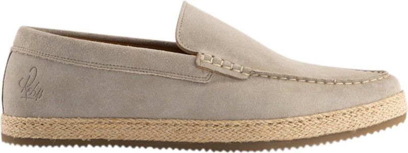 Rehab Raffaello Instappers - Khaki Suede Met Gevlochten Zool