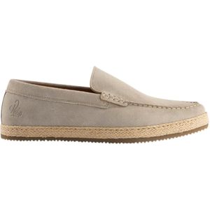 Rehab Raffaello Instappers - Khaki Suede Met Gevlochten Zool