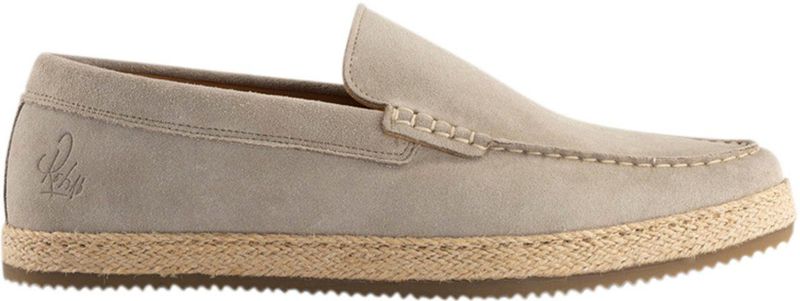 Rehab Raffaello Instappers - Khaki Suede Met Gevlochten Zool