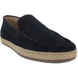 Rehab Blauw Suede Instapper Raffaello met Honingkleurige Zool