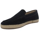 Rehab Blauw Suede Instapper Raffaello met Honingkleurige Zool