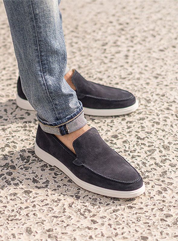 Rehab - Men Simon - Instapper - Donkerblauw - Suède