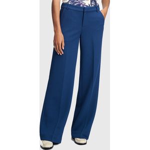 POM Amsterdam Wide Leg Pants Sapphire - Broeken Dames - Donkerblauw