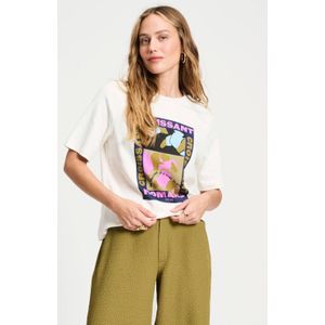 POM Amsterdam - Croissant Romane - T-shirt - Wit - Biologisch Katoen