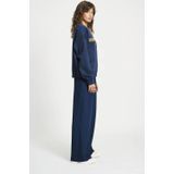 POM Amsterdam - Sweater - Donkerblauw - Regular Pasvorm - Lange Mouwen