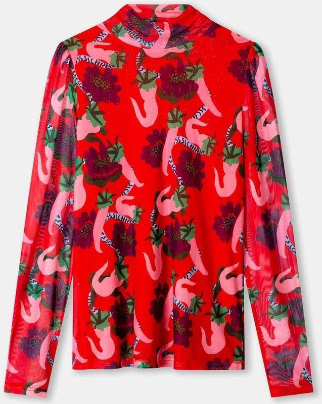 Pom Amsterdam - SP9278 - Turtleneck - Rood - Longsleeves