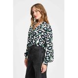 POM Amsterdam - Blouse - Multi - Rechte Mouwen - Knoopsluiting