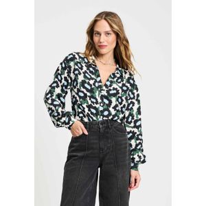 POM Amsterdam - Blouse - Multi - Rechte Mouwen - Knoopsluiting