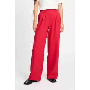 POM Amsterdam - Wide Leg Regular Waist - Casual Broek - Rood