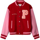 POM Amsterdam - Wollen Baseball Jacket - Rood - Jacks