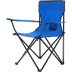 Campfest - Campingstoel - Vouwstoel - Campingstoelen - Kamperen - Met bekerhouder - Inklapbaar - Festival camping - blauw