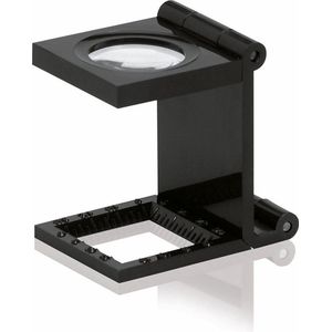 Loep - Vergrootglas - Dradenteller - Juweliersloep - 20 mm lens - 7x - Opvouwbaar - zwart