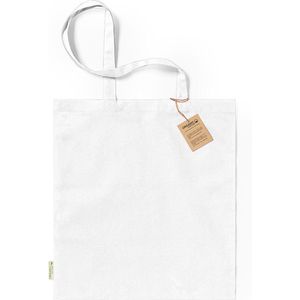Tote bag - Schoudertas - Katoenen tas - Draagtas - 42 x 38 cm - Biologisch katoen - Duurzaam - Wit