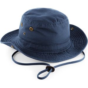 Outback hoed - Bucket hat - Vissershoedje - Safari - Dames en heren - Navy blauw