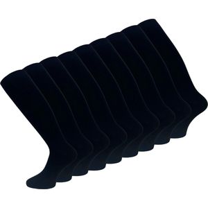 SQOTTON - Kniekousen - Zwart - Set van 9 paar - Katoen
