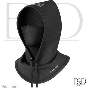 BRD® Winter | Biker Balaclava / Bivakmuts Zwart Half gezicht Mesh - motor bike fiets scooter helm