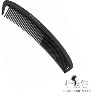 Haar in Stijl® | Kam 0913 | Carbon Antistatische Dikke Gebogen kam
