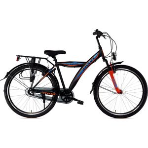Cyclux Astro Jongensfiets 24 Inch N3 Zwart Oranje *rijklaar Geleverd*