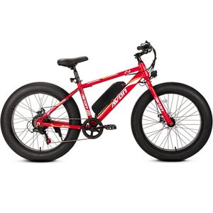Avon E-bike Kinderfiets 24 Inch – 250w Motor Dikke Banden 60-80km Actieradius 7-speed Shimano Rood