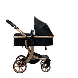 Bellaby - Nieuwe Luxe Kinderwagen - Zwart - Aluminium
