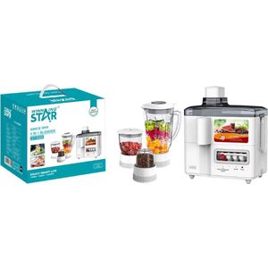 Winning Star 4-in-1 Mixer – 350w Multifunctionele Oranje Juicer