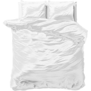Decoware dekbedovertrek - glans satijn - off white - Lits-jumeaux - 240x220 + 2 st 60x70cm