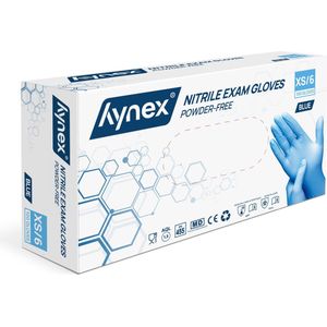Hynex - Nitril Wegwerphandschoenen - Blauw - Nitril - 100 Stuks