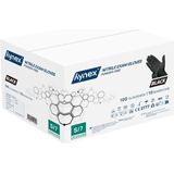 Hynex Nitril handschoenen maat S zwart 100/doos 3,5gram poedervrij