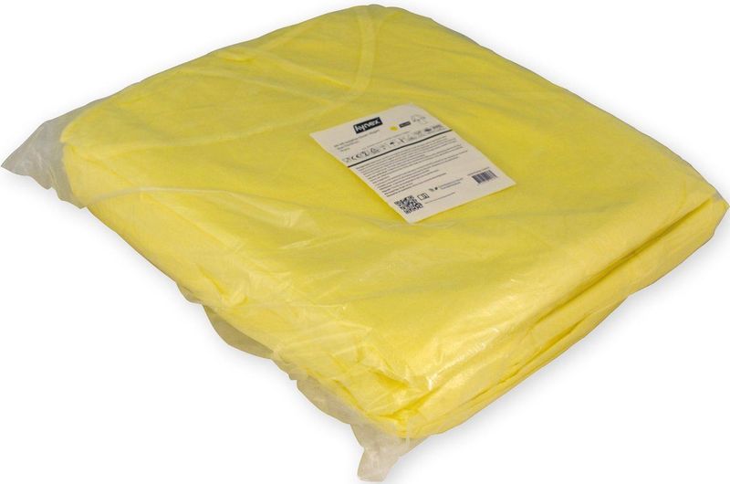 Hynex Isolatiejassen onesize geel per seal 10 stuks - PP+PE Waterproof