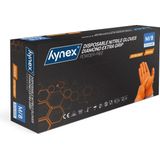 Hynex Diamond Nitril wegwerphandshoenen maat M - Oranje 8,0 gr PF met Extra Grip - 50 stuks