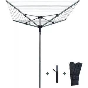 Mrrihand Beschermhoes droogmolen 180 cm, 420D Oxford afdekking droogmolen waterdicht, interne zilveren coating met ritssluiting en trekkoord, hoes voor wasmolen Mrrihand Beschermhoes droogmolen 180 cm, 420D Oxford afdekking droogmolen waterdicht, interne zilveren coating met ritssluiting en trekkoord, hoes voor wasmolen