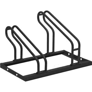 Brasq Fietsenrek 3 Fietsen Zilver - Fietsrek Staal - Fietsbeugel Met
