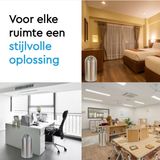 BRASQ - Push Bin - Prullenbak - RVS - 30 Liter - Vuilnisbak met Uitneembare Afvalemmer