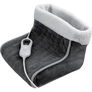 BRASQ - Elektrische Voetenwarmer - Grijs - 3 Warmtestanden - Wasbaar - 100 Watt