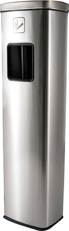 BRASQ Staande Asbak RVS - Buiten Asbak met 20 Liter Afvalbak - Rookpaal - Prullenbak met Asbak