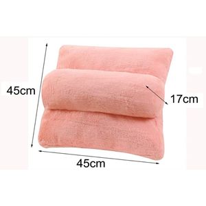Leeskussen - Leeskussen Voor In Bed - Ontspannend - Rug Ondersteunend - Wasbaar - Antislip - Roze
