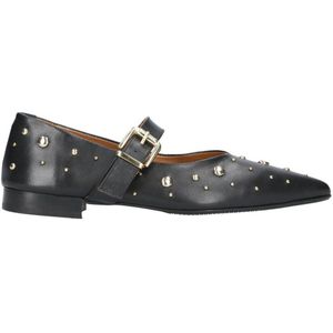 Babouche - G-Celina-1 - Leren Ballerina's - Zwart