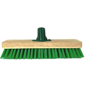 Synx Tools - Mos & Tegelborstel 28cm - Mosbezem - Bezem - Mos - Onkruidborstel - Veger - Harde Borstel- Zonder Steel