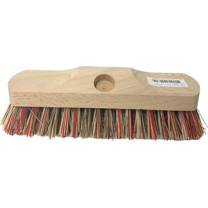 Synx Tools Schrobbezem Union mix Nylon Luiwagen extra hard 22cm - Schrobborstel - Tegel Bezem Schrobber- Schoonmaakbezem - Schrobborstels - Zonder Steel