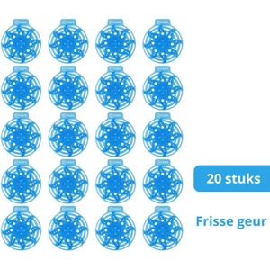 Urinoirmat - Blauw - Mint - Anti Spat - 20 Stuks
