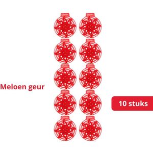 Urinoirmatjes - Rood - 10 Stuks - Biologisch Afbreekbaar