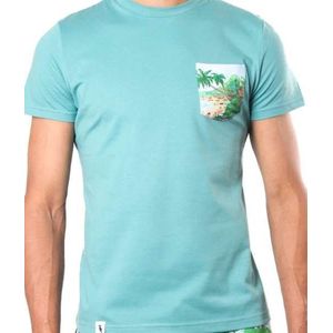 T-shirt Heren Sanwin - Zeegroen