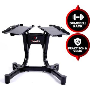 Venom Sports Dumbbell Rek – professionele dumbbell stand – duurzaam en sterk rack – opbergrek voor dumbbells – zwart